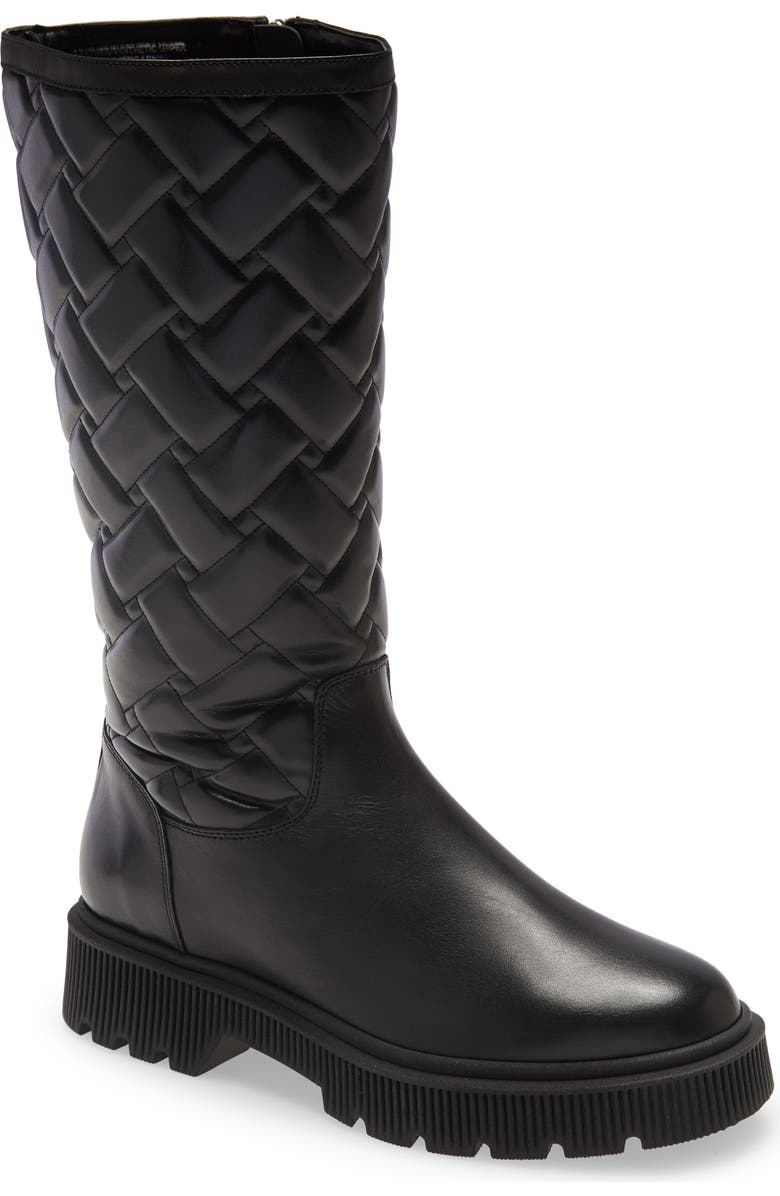 Kurt Geiger London Baton Quilted Knee High Boot, Main, color,