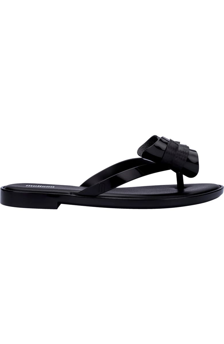 Melissa Slim V Ad Water Resistant Flip Flop, Alternate, color, Black