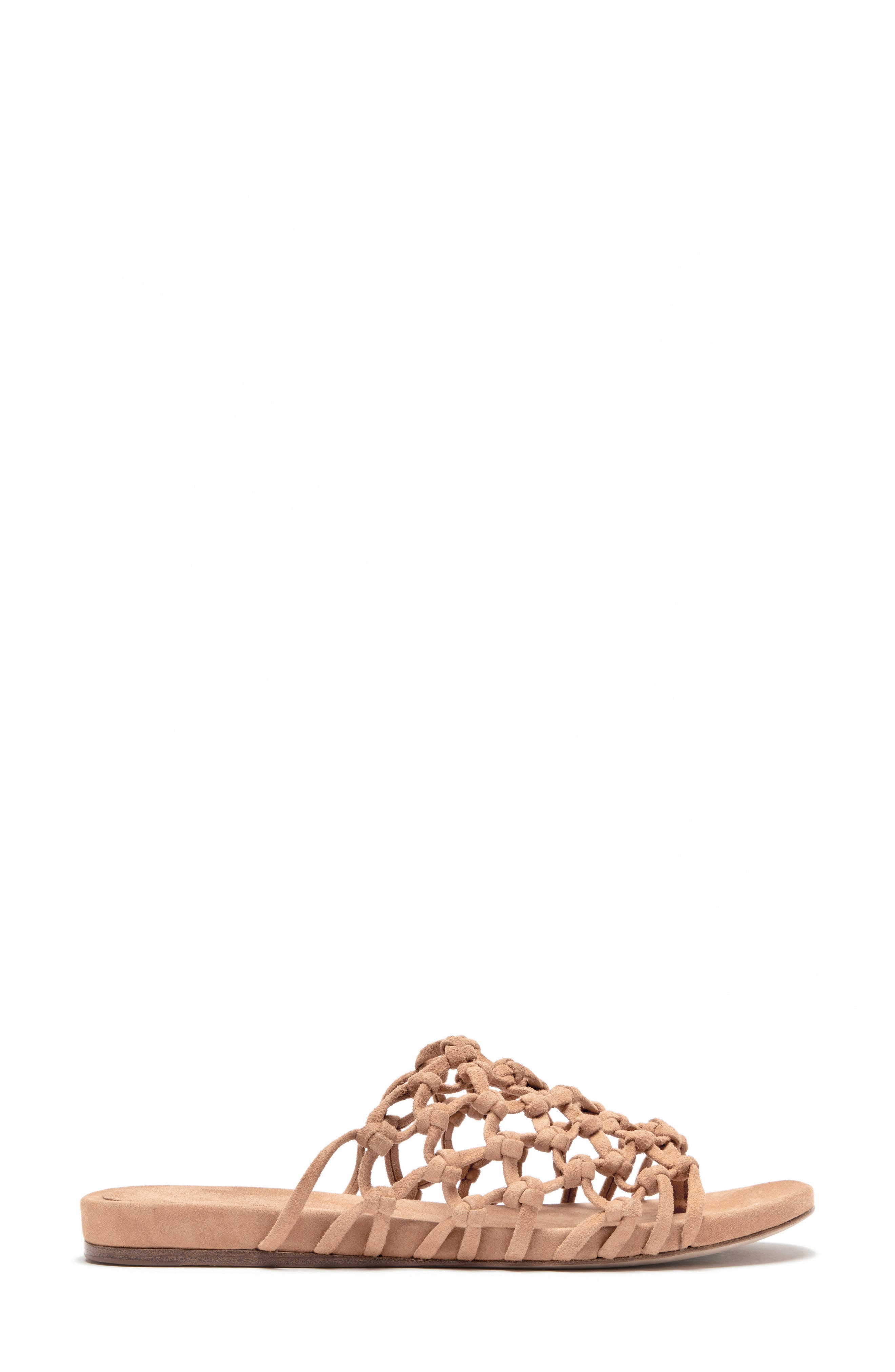 Barbados Strappy Slide Sandal, Alternate, color, NUDE LEATHER