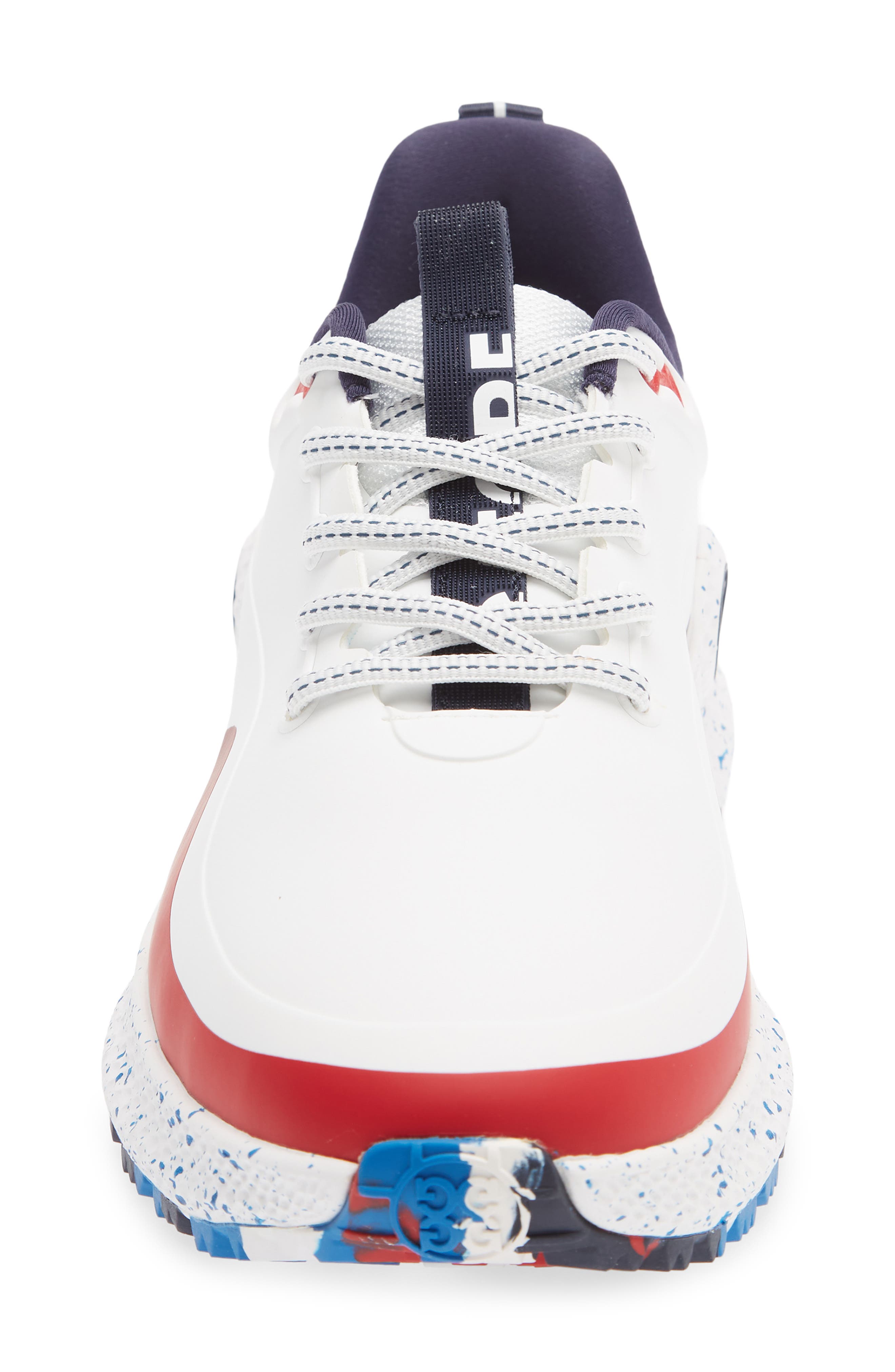 G/FORE MG4+ O2 Gradient Golf Shoe, Alternate, color, Snow / Classic Red
