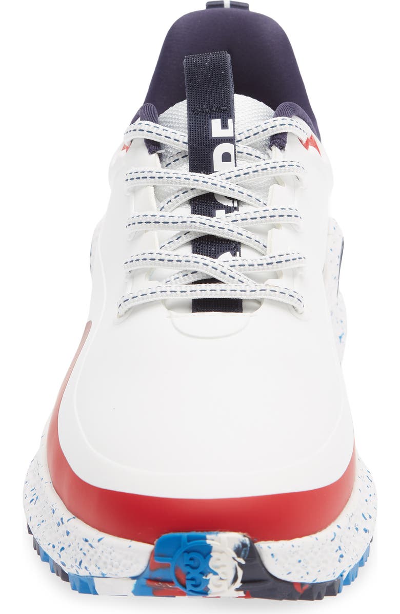 G/FORE MG4+ O2 Gradient Golf Shoe, Alternate, color, Snow / Classic Red
