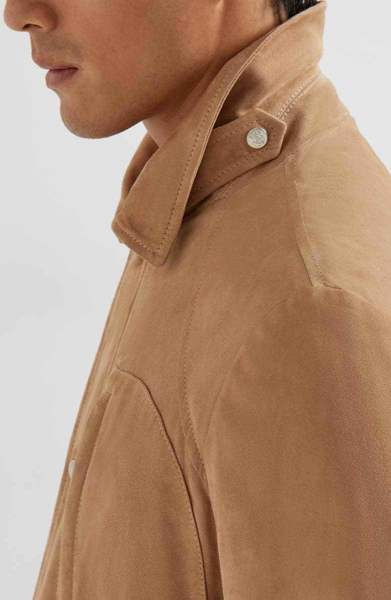 Brunello Cucinelli Suede field jacket, Alternate, color,