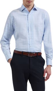 Bugatchi Alvin Shaped Fit Plaid Shirt