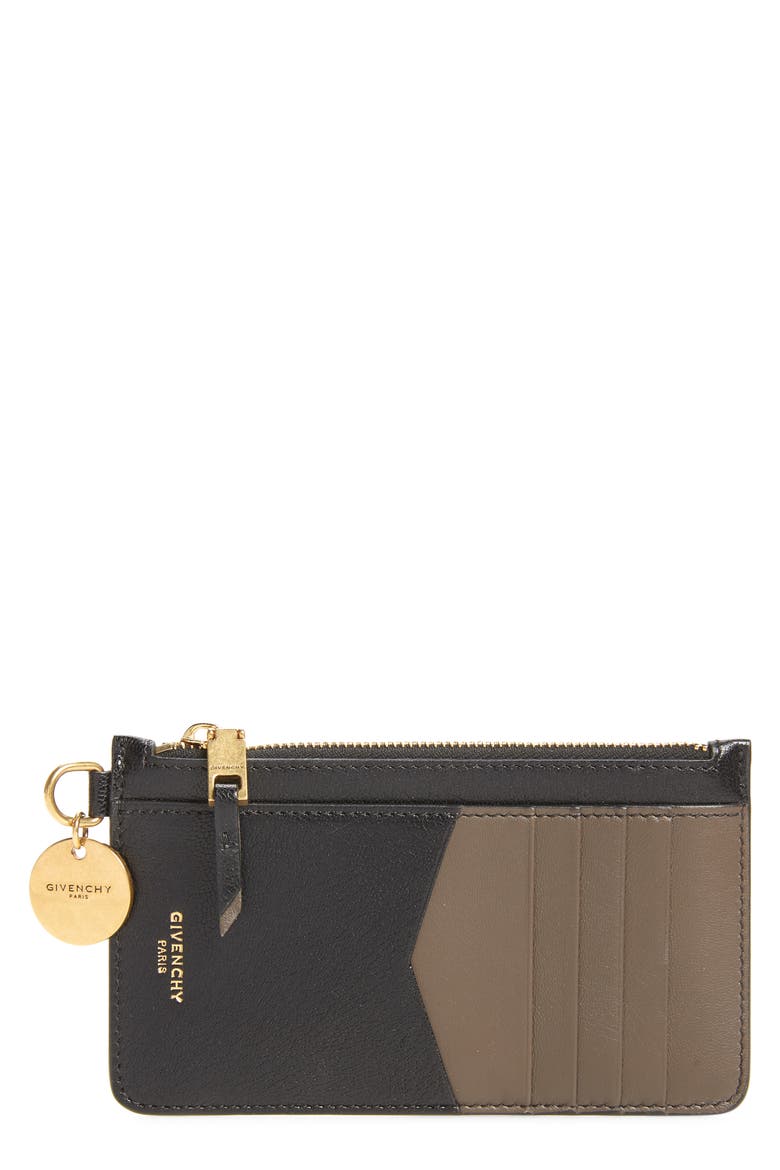 GV3 Zip Card Case, Main, color, BLACK/ GREY