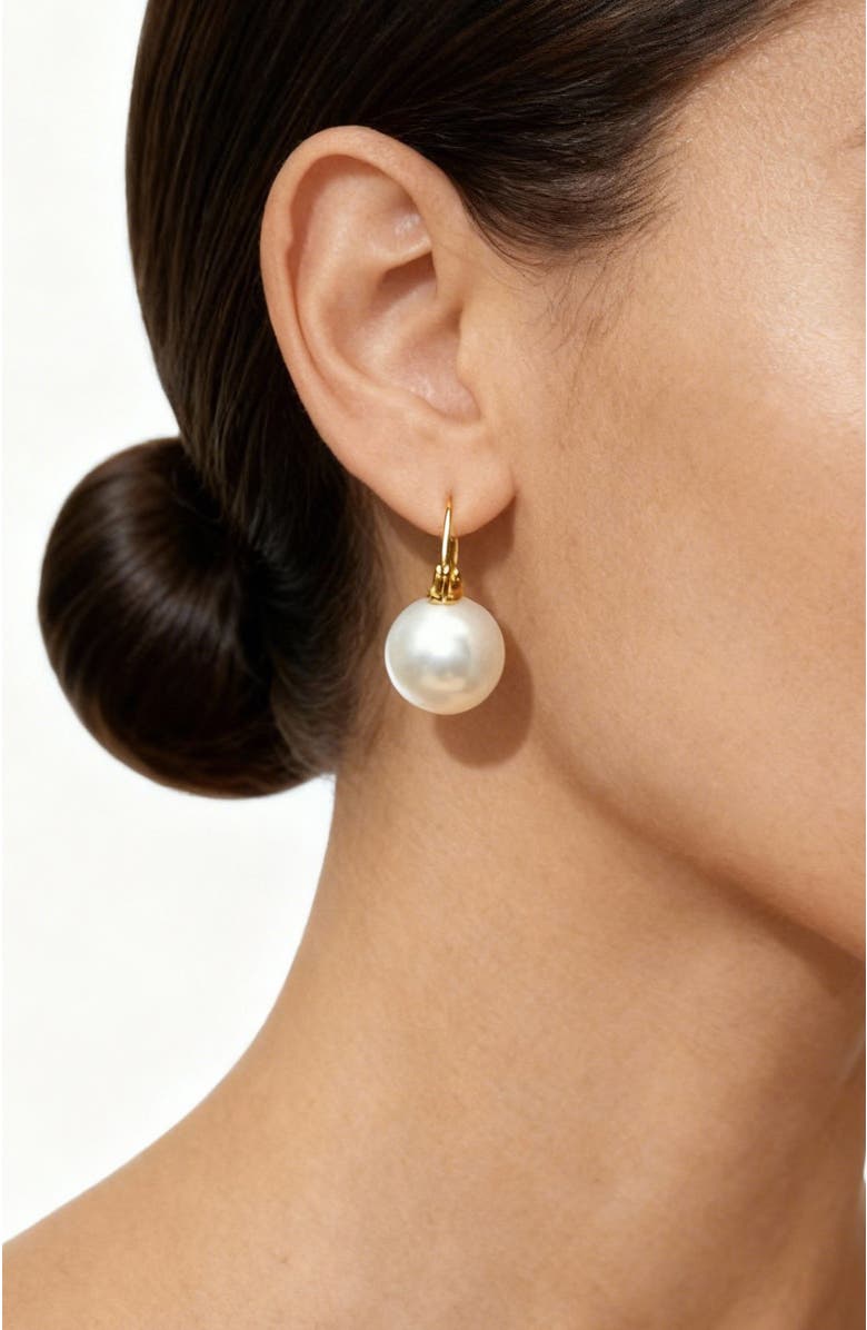 RETRO CHIC Retro Pearl Earrings, Alternate, color, White