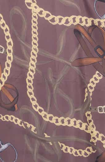 Status Print Satin Square Scarf