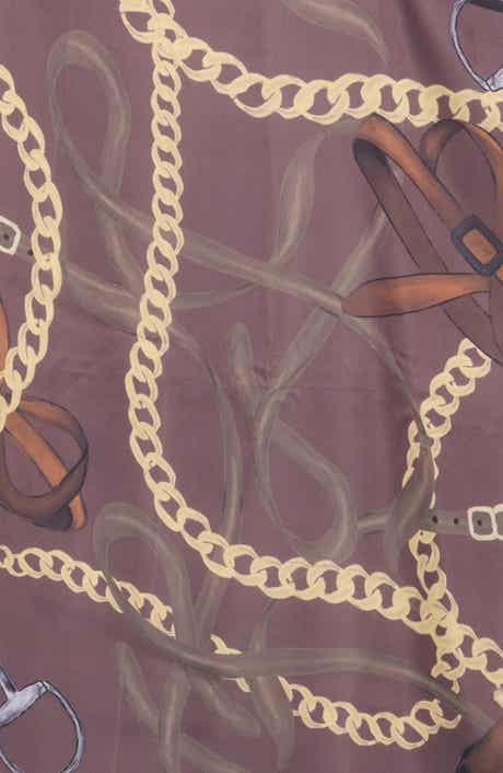 Status Print Satin Square Scarf