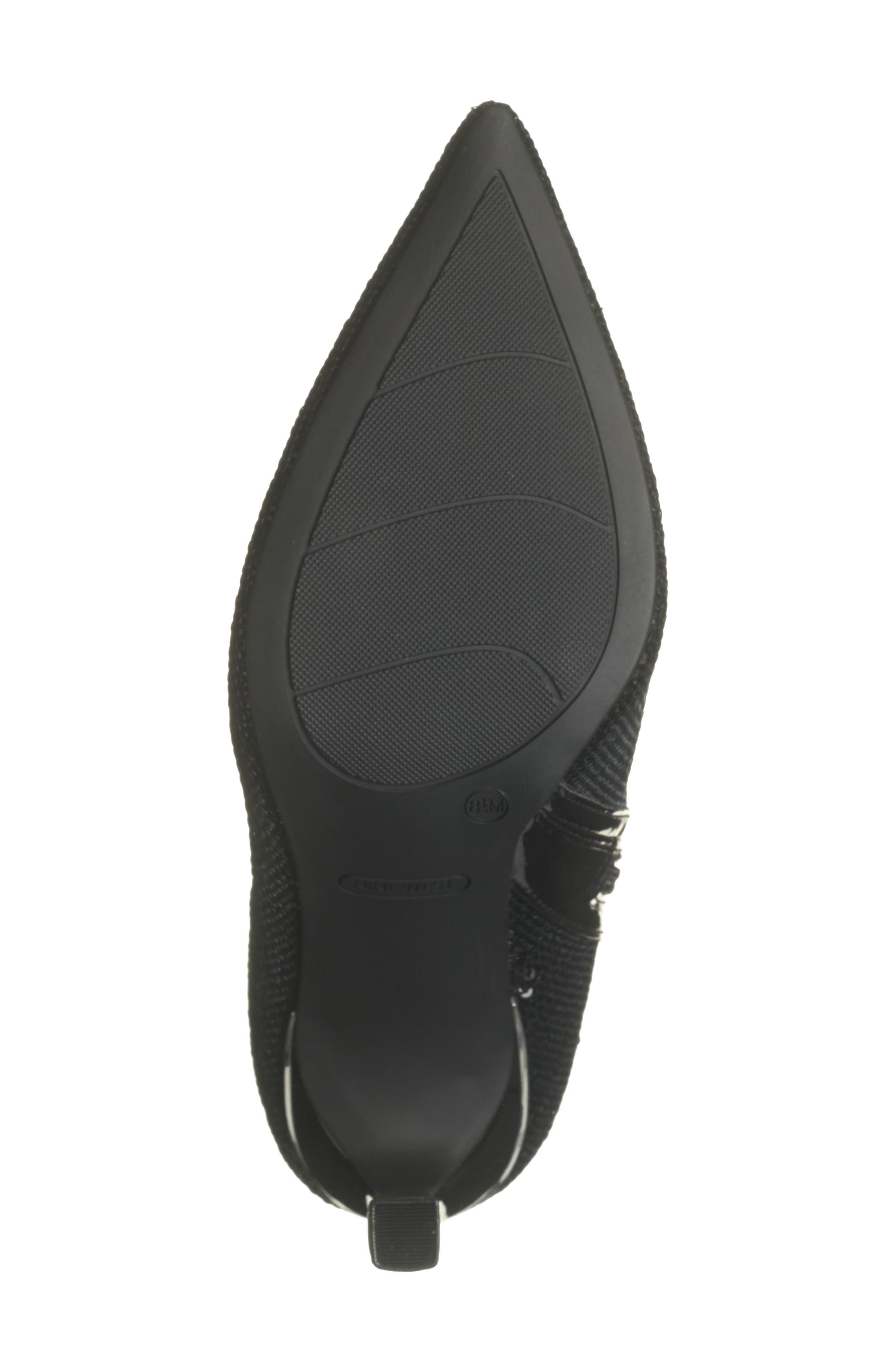 Nine West Balize Pointed Toe Bootie, Alternate, color, Black/ Black