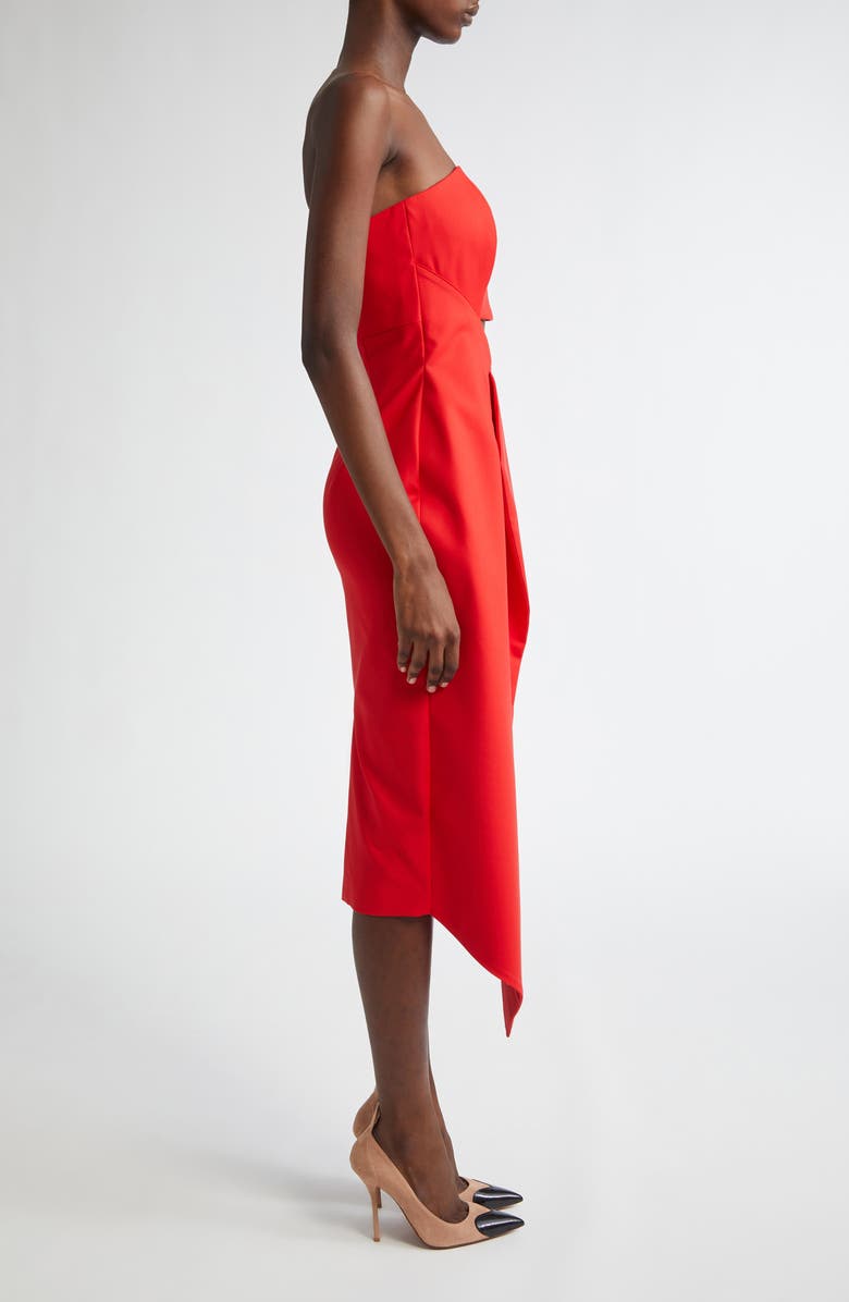 ISRAELLA KOBLA Leta Cutout Strapless Maxi Dress, Alternate, color, Red