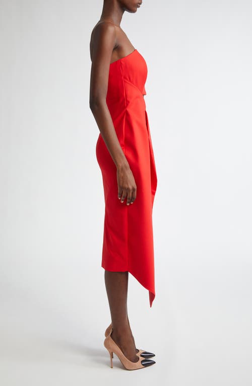 Israella Kobla Leta Cutout Strapless Maxi Dress In Red