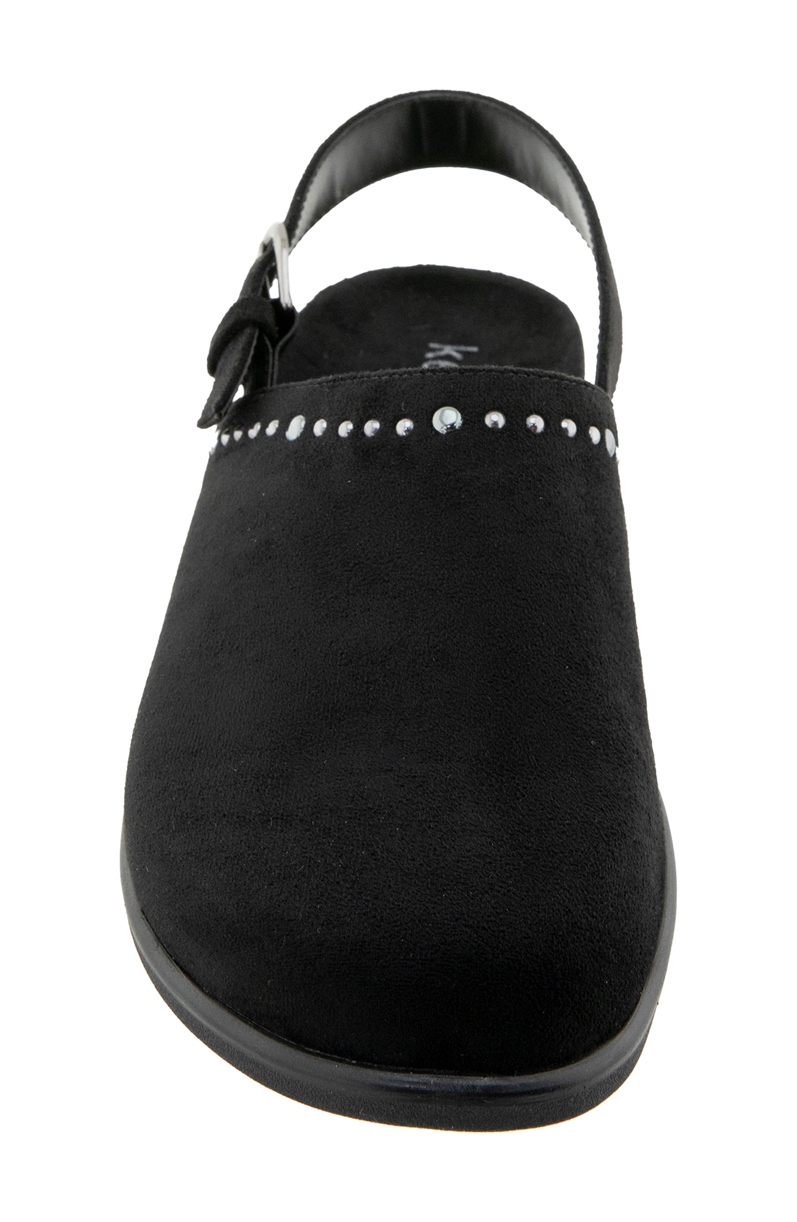 Vicky Slingback Clog, Alternate, color, BLACK