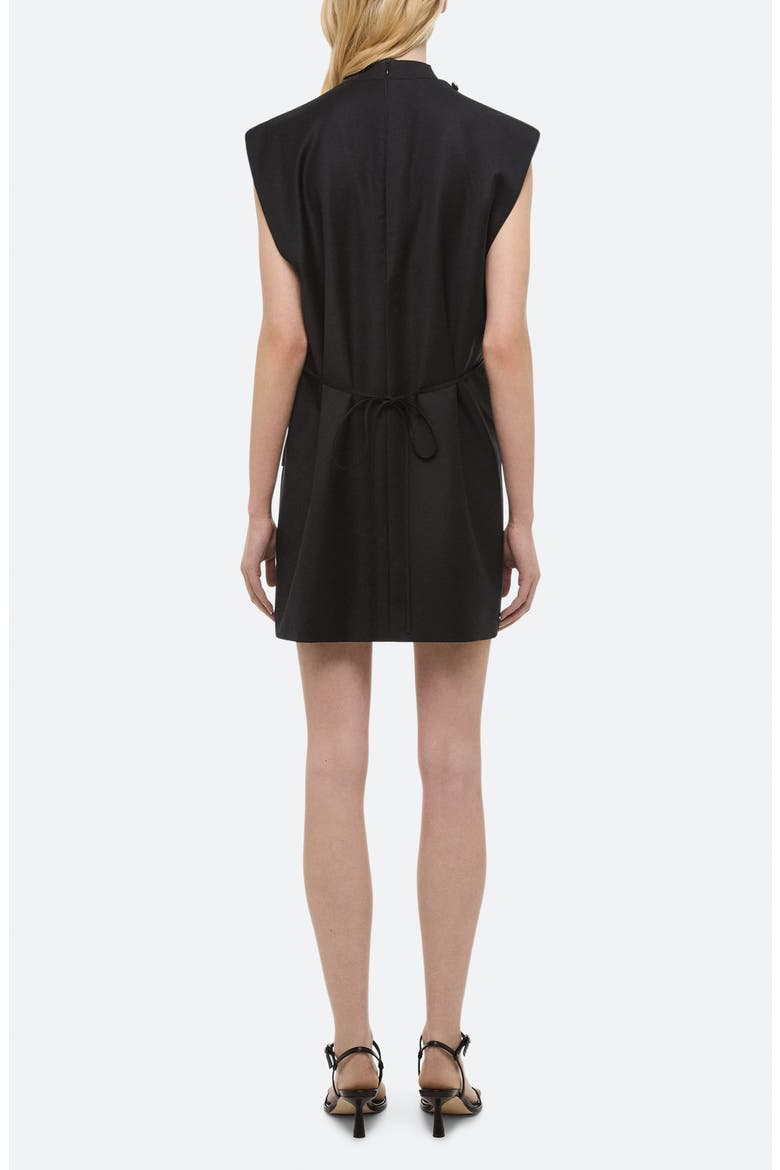 Cowl Neck Wool Blazer Dress, Alternate, color, BLACK