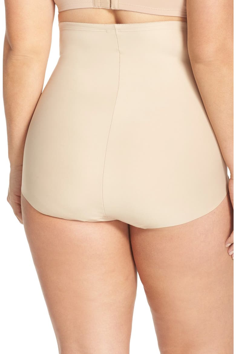 High Waist Shaping Briefs, Alternate, color, WARM BEIGE