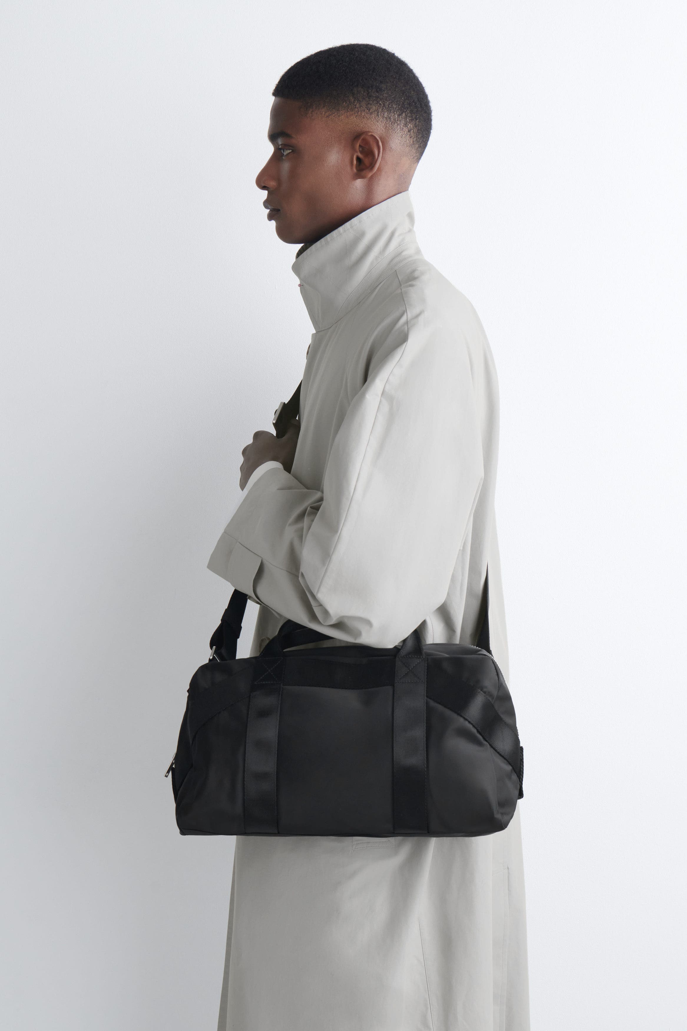 COS Sports Duffle Bag - Nylon, Main, color, Black