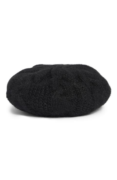 Fuzzy Chunky Cable Knit Beanie