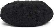 Steve Madden Fuzzy Chunky Cable Knit Beanie