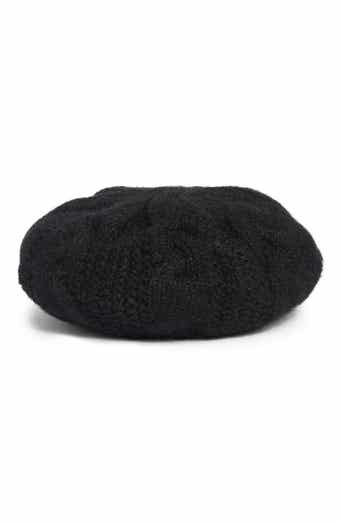 Fuzzy Chunky Cable Knit Beanie