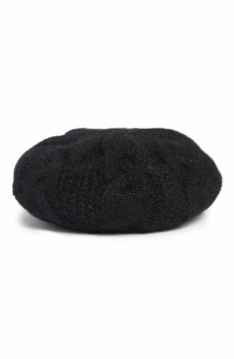 Fuzzy Chunky Cable Knit Beanie