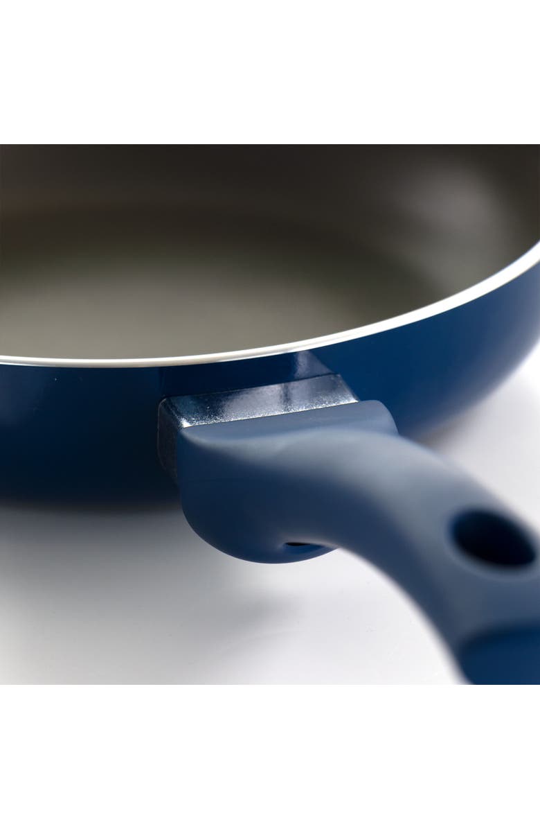 Gibson Home Charmont 9.5 Inch Nonstick Aluminum Frying Pan, Alternate, color, Blue