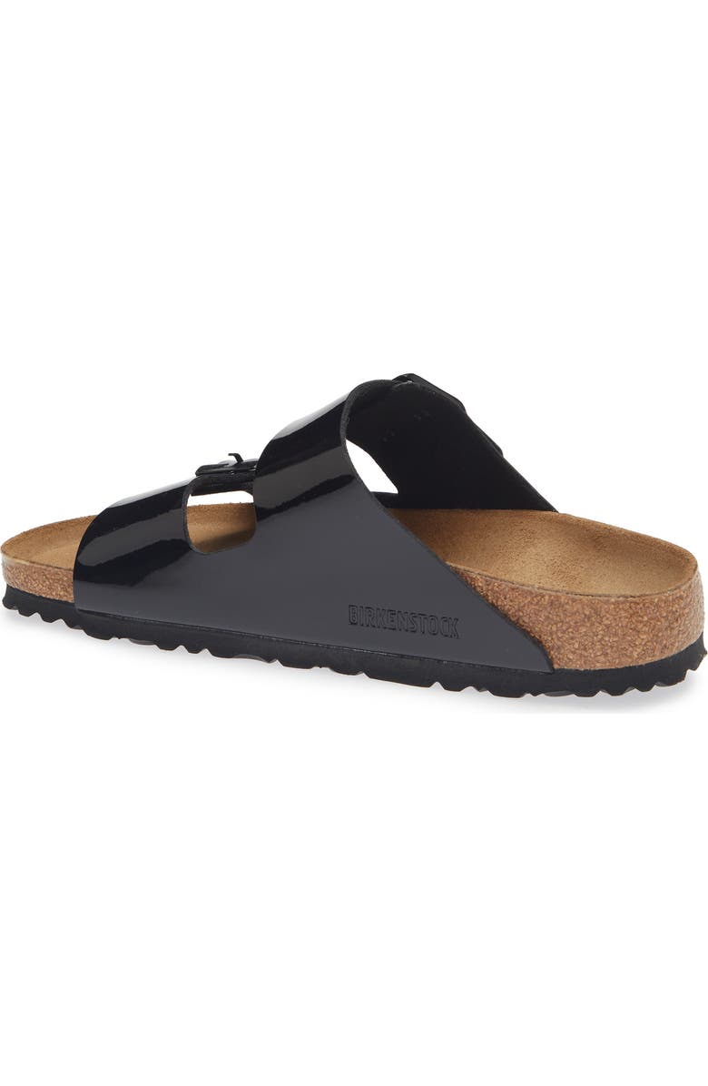Birkenstock Arizona Patent Sandal, Alternate, color, Black