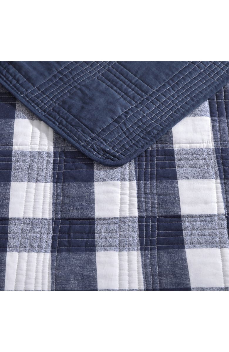 Eddie Bauer Lakehouse Plaid Cotton Quilt 3-Piece Set, Alternate, color, Blue