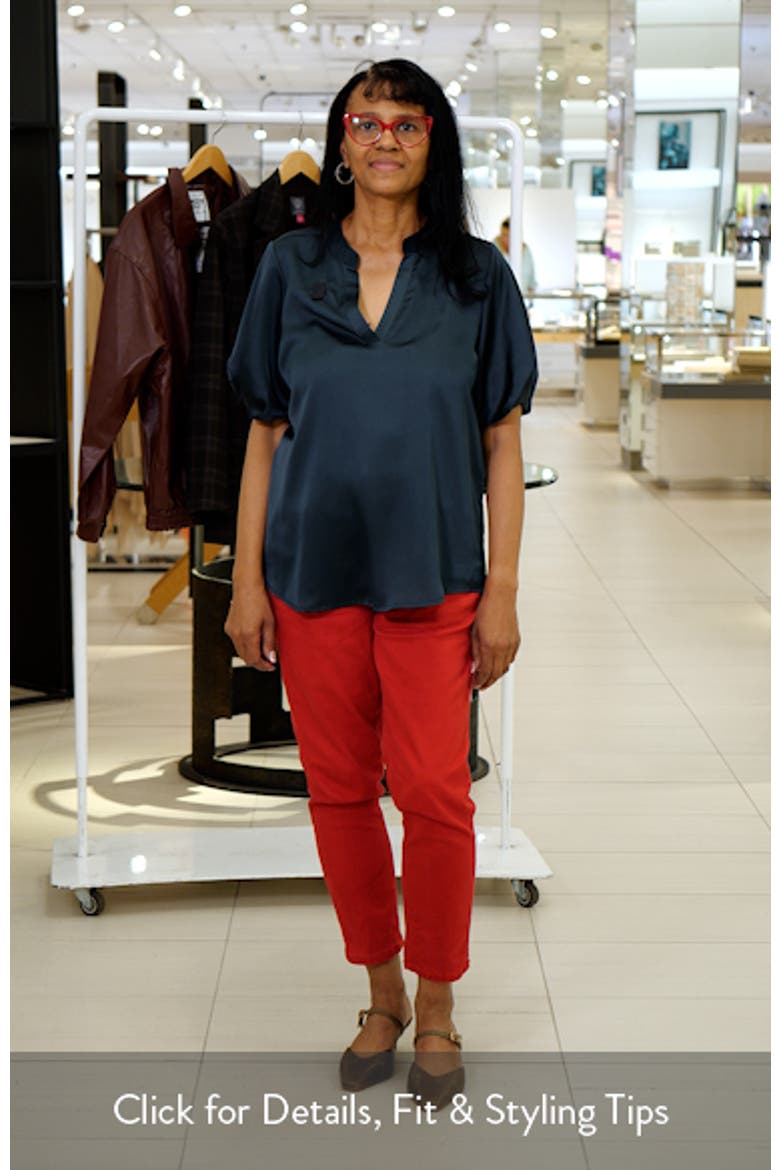Puff Sleeve Satin Top video