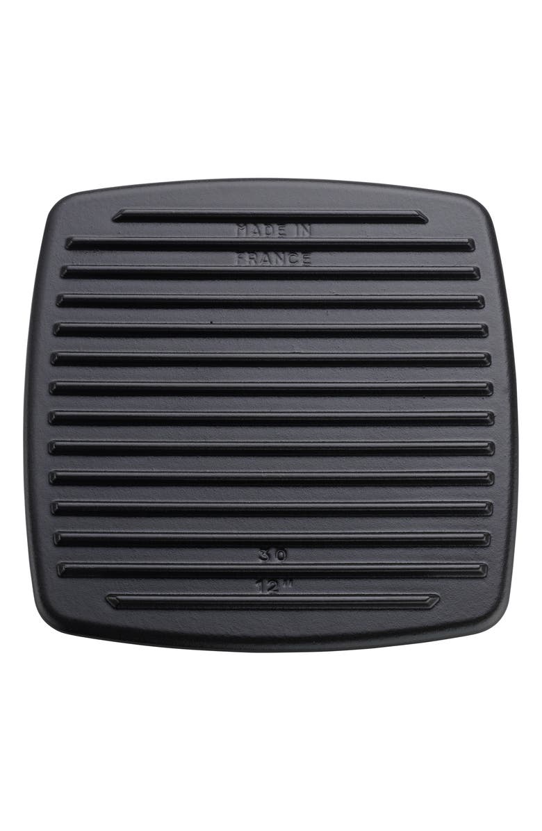 Staub Cast Iron Grill Press, Alternate, color, Matte Black
