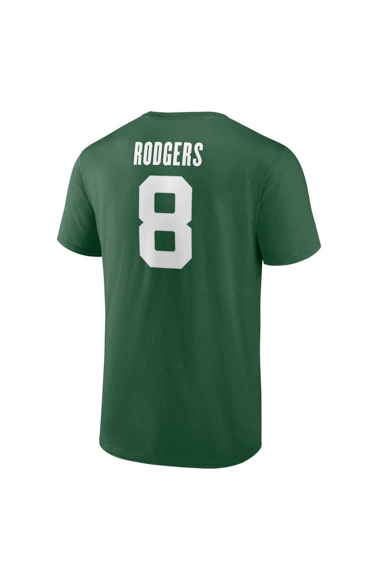 FANATICS Men's Fanatics Aaron Rodgers Green New York Jets Player Icon Name & Number T-Shirt, Alternate, color,