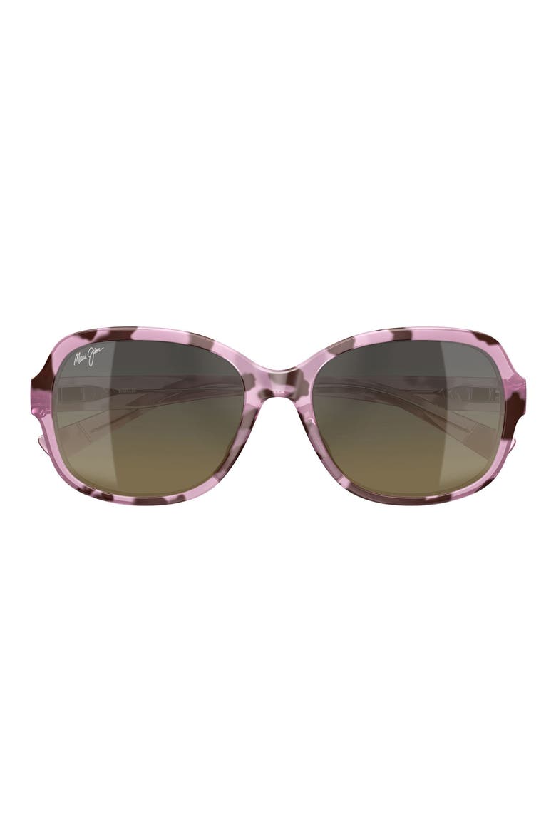 55mm PolarizedPlus2® Butterfly Sunglasses, Main, color, PINK