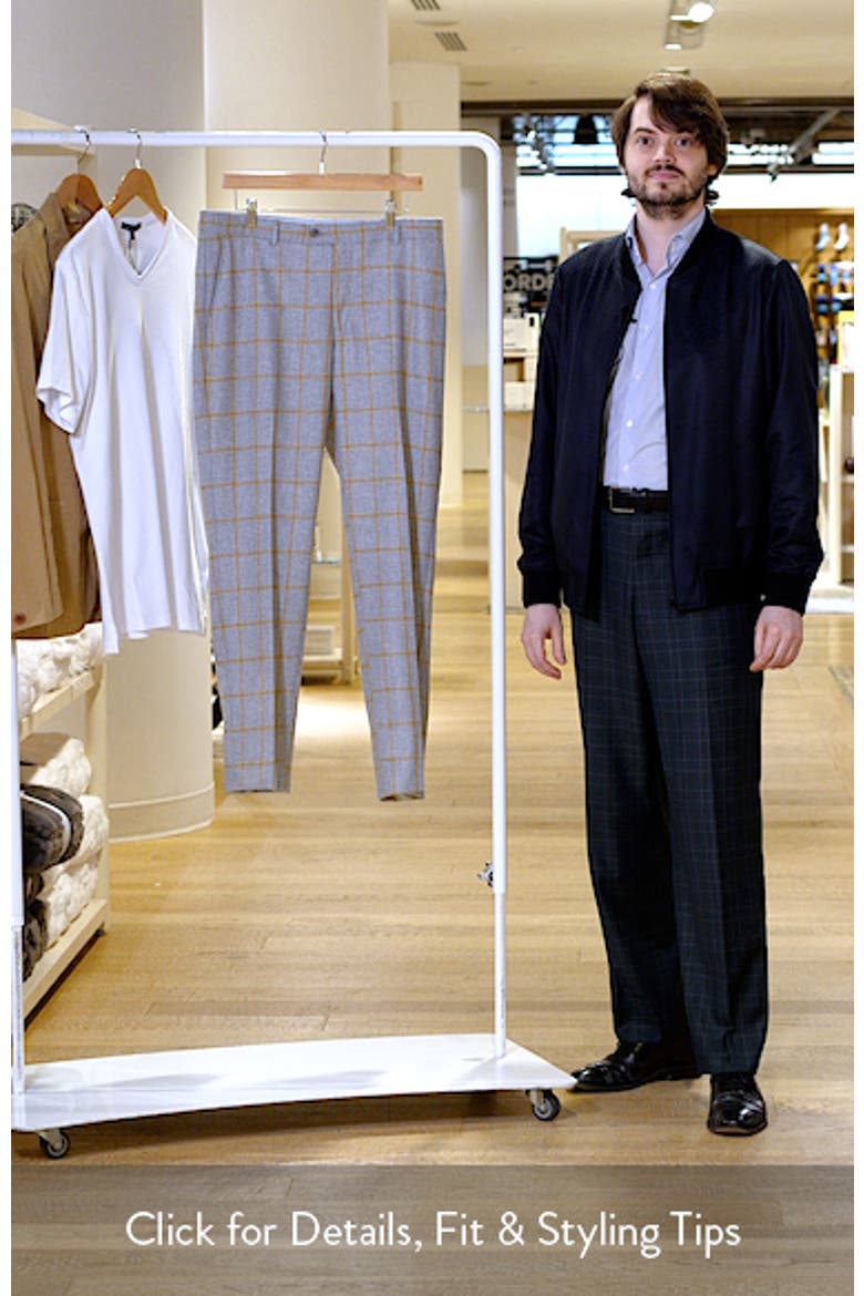 Country Windowpane Check Wool & Cashmere Dress Pants video