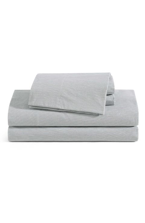 Ithaca Stripe Cotton Percale Sheet Set