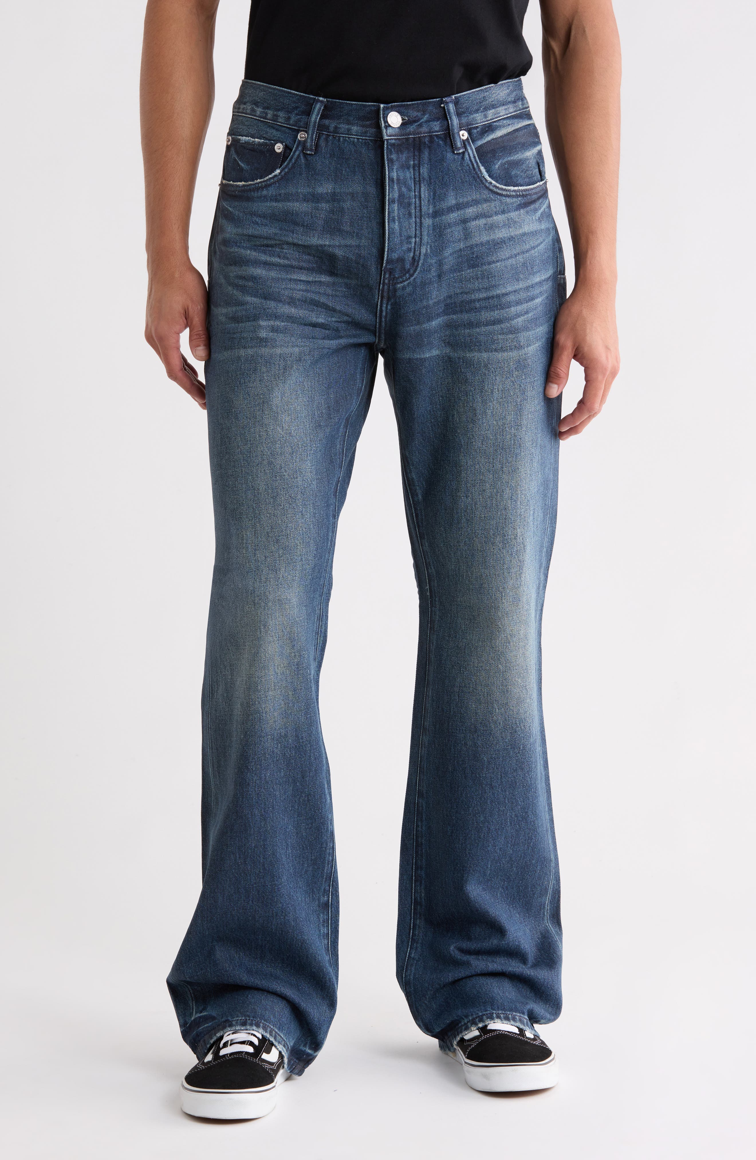 Dark Vintage High Waist Bootcut Jeans