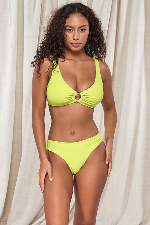 Pacifica By Sunsets Penny Hipster Bikini Swim Bottoms In Bright Pear
