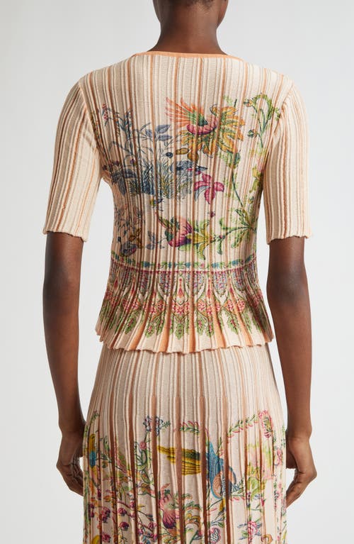 Etro Short Sleeve Sweater In Multi