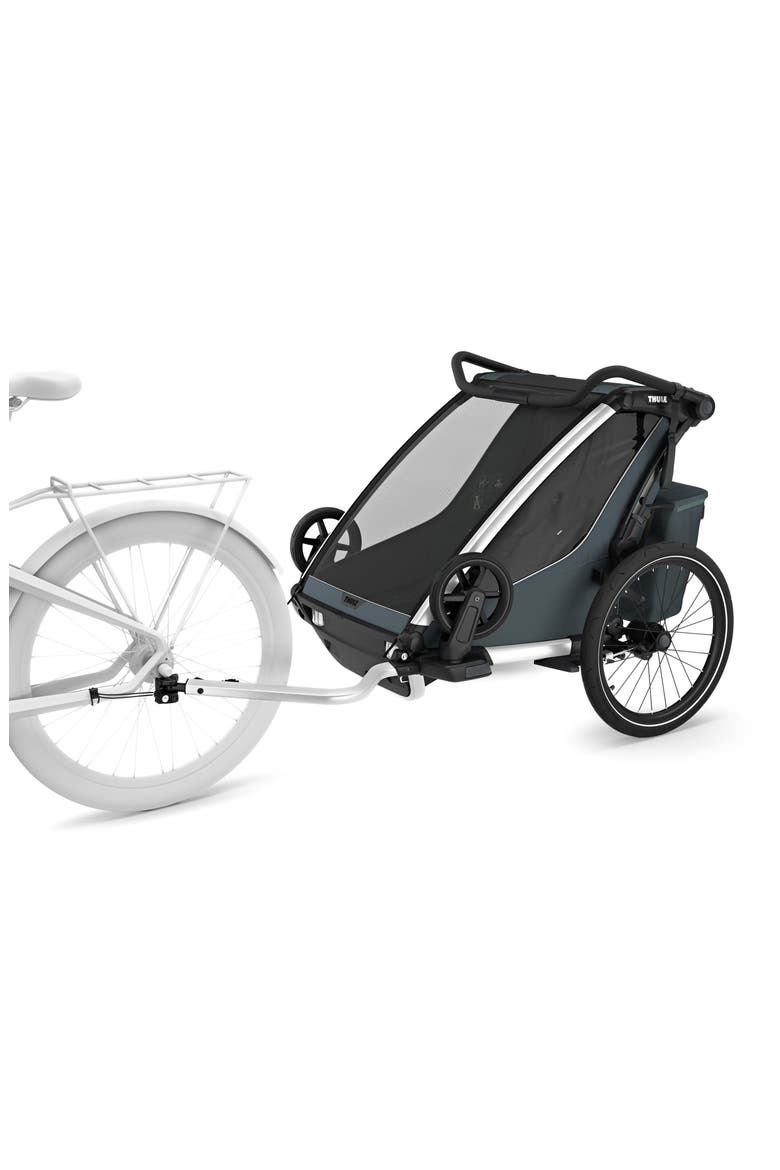 Chariot Cross 2 Multisport Double Cycle Trailer/Stroller, Alternate, color, DARK SLATE