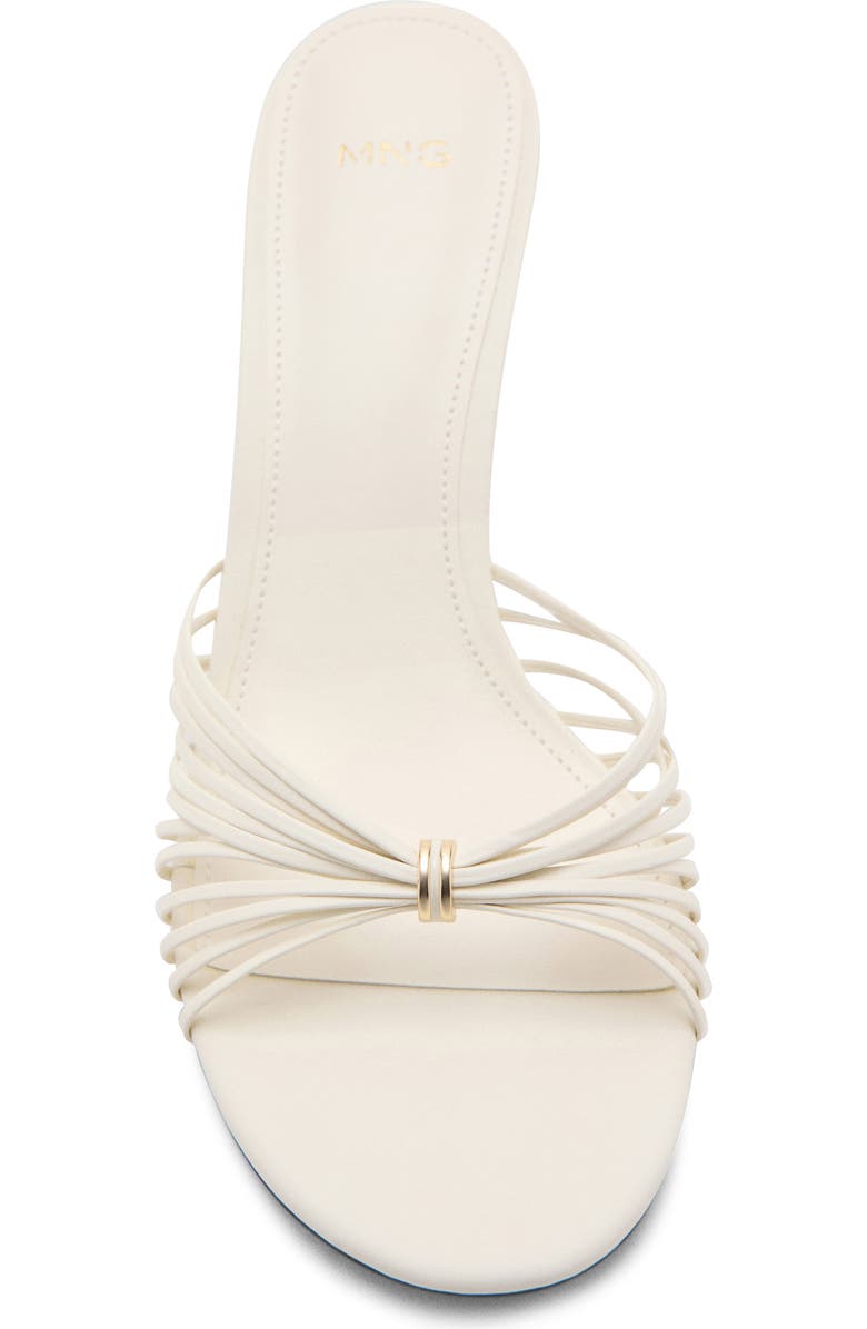 MANGO Kitten Heel Slide Sandal, Alternate, color, White
