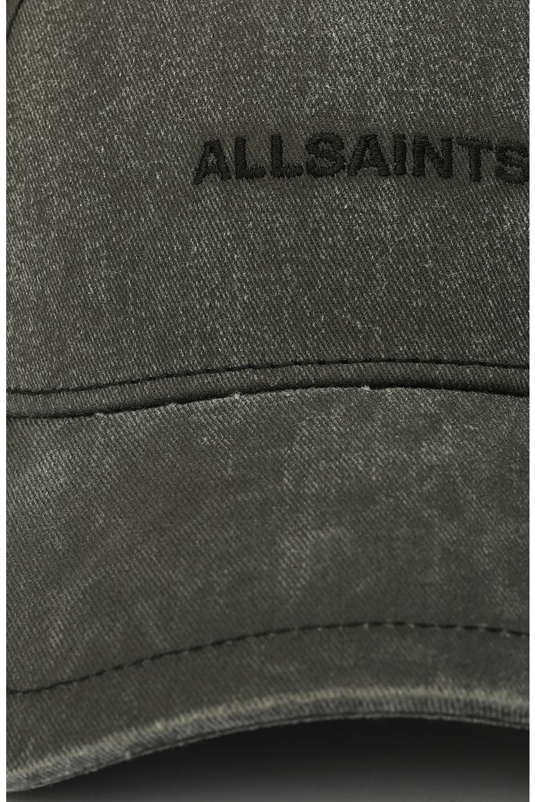 Embroidered Logo Baseball Cap, Alternate, color, WASHED BLACK