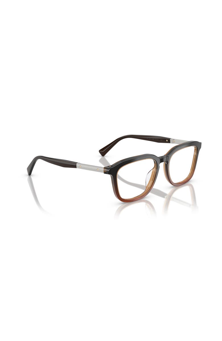Brunello Cucinelli 53mm Rectangle optical glasses, Alternate, color, Black