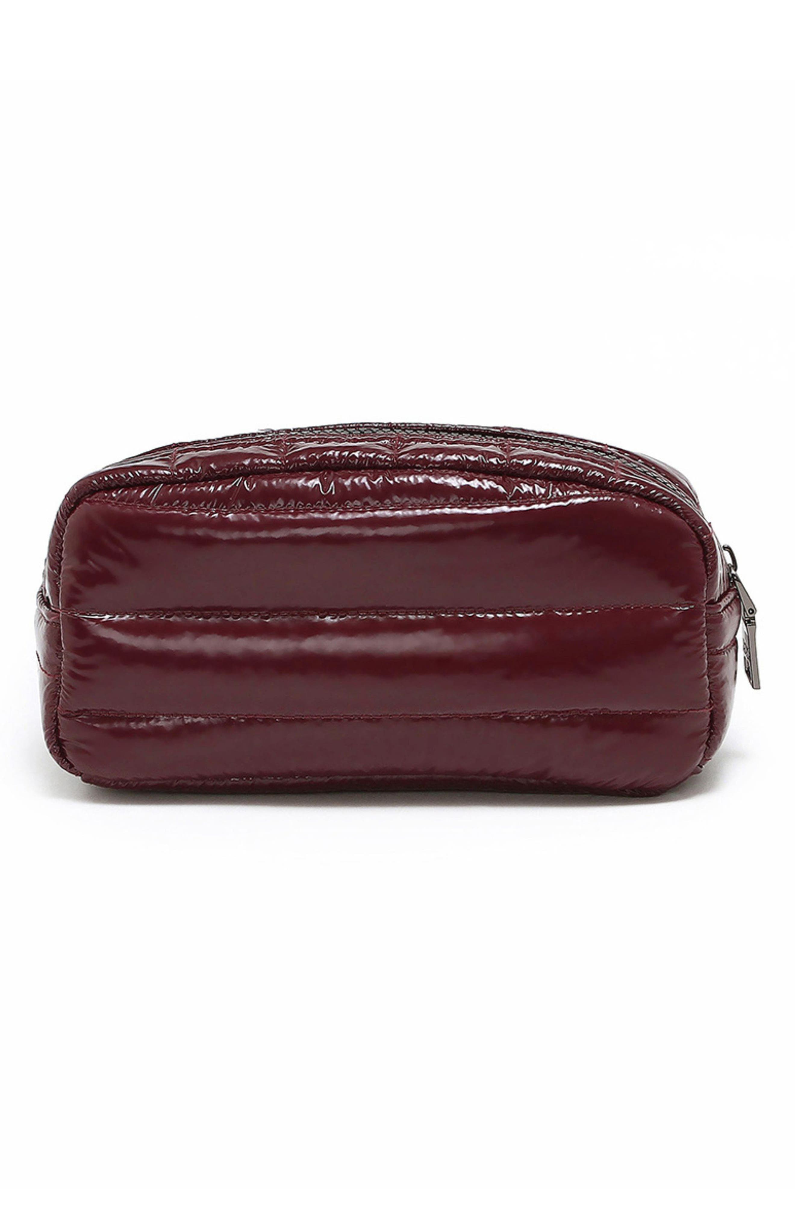 Touch-Up Carryall Essentials Pouch, Alternate, color, GLOSSY DEEP BURGUNDY