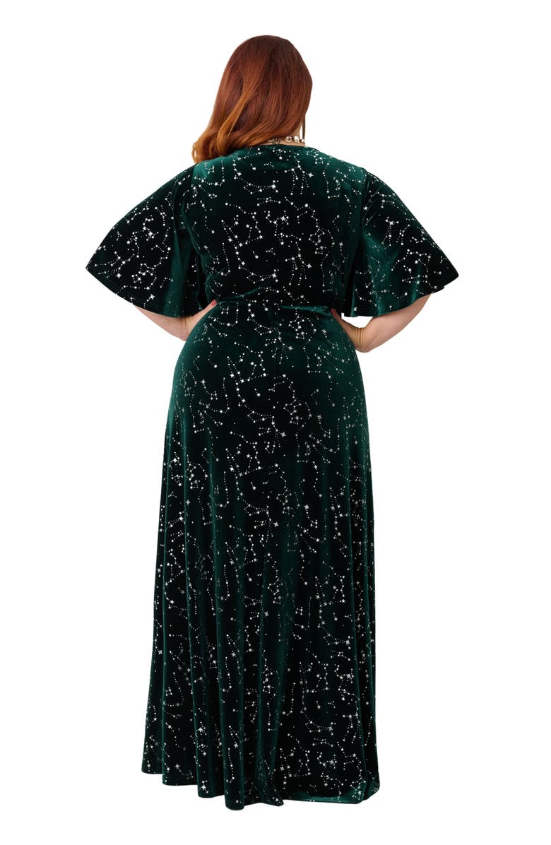 Smak Parlour Plus Size Knit Maxi Dress, Alternate, color, Green