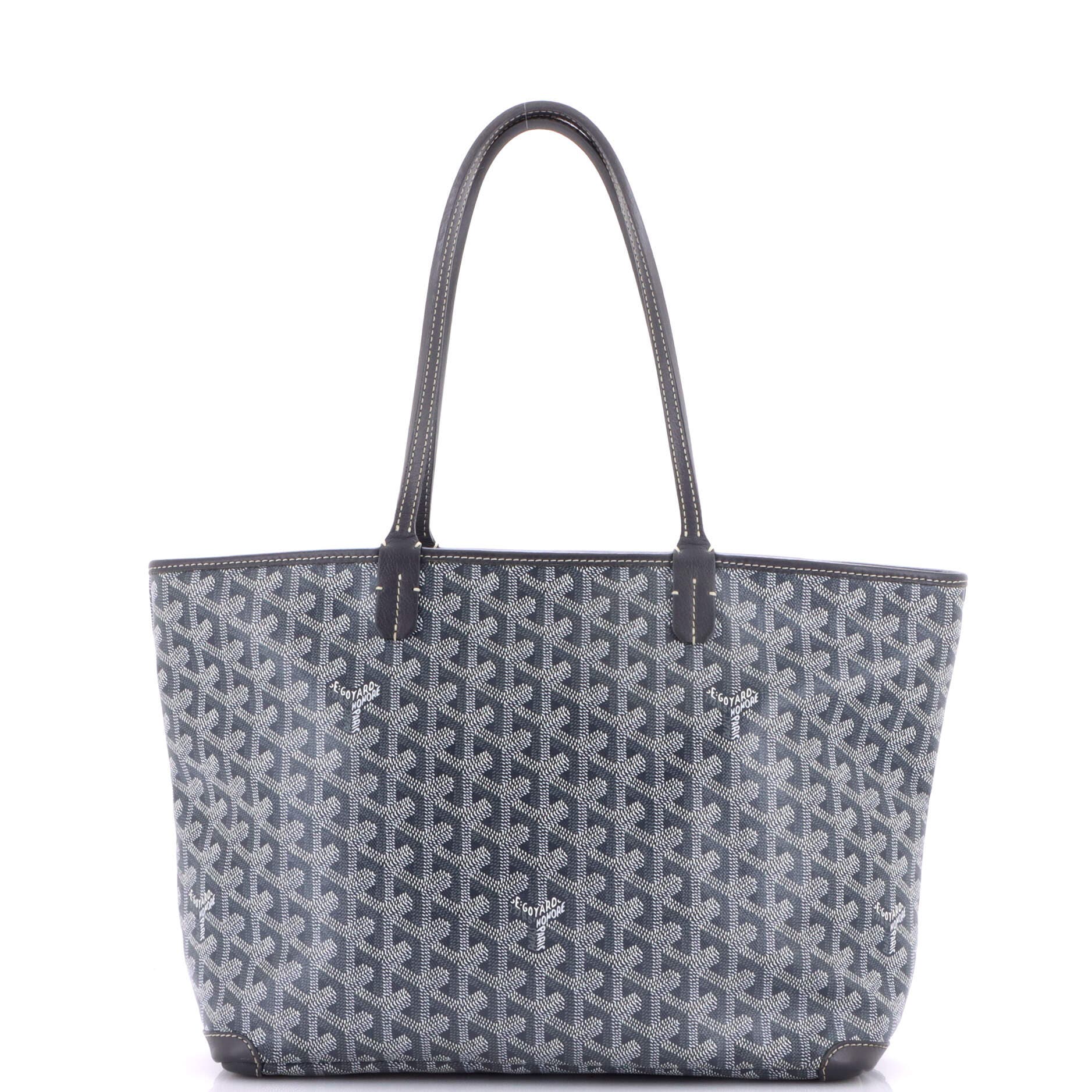 Pre-Owned Goyard Artois Tote Coated Canvas PM, Main, color, Gray