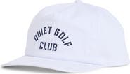Quiet Golf Logo Embroidered Adjustable Cotton Ball Cap