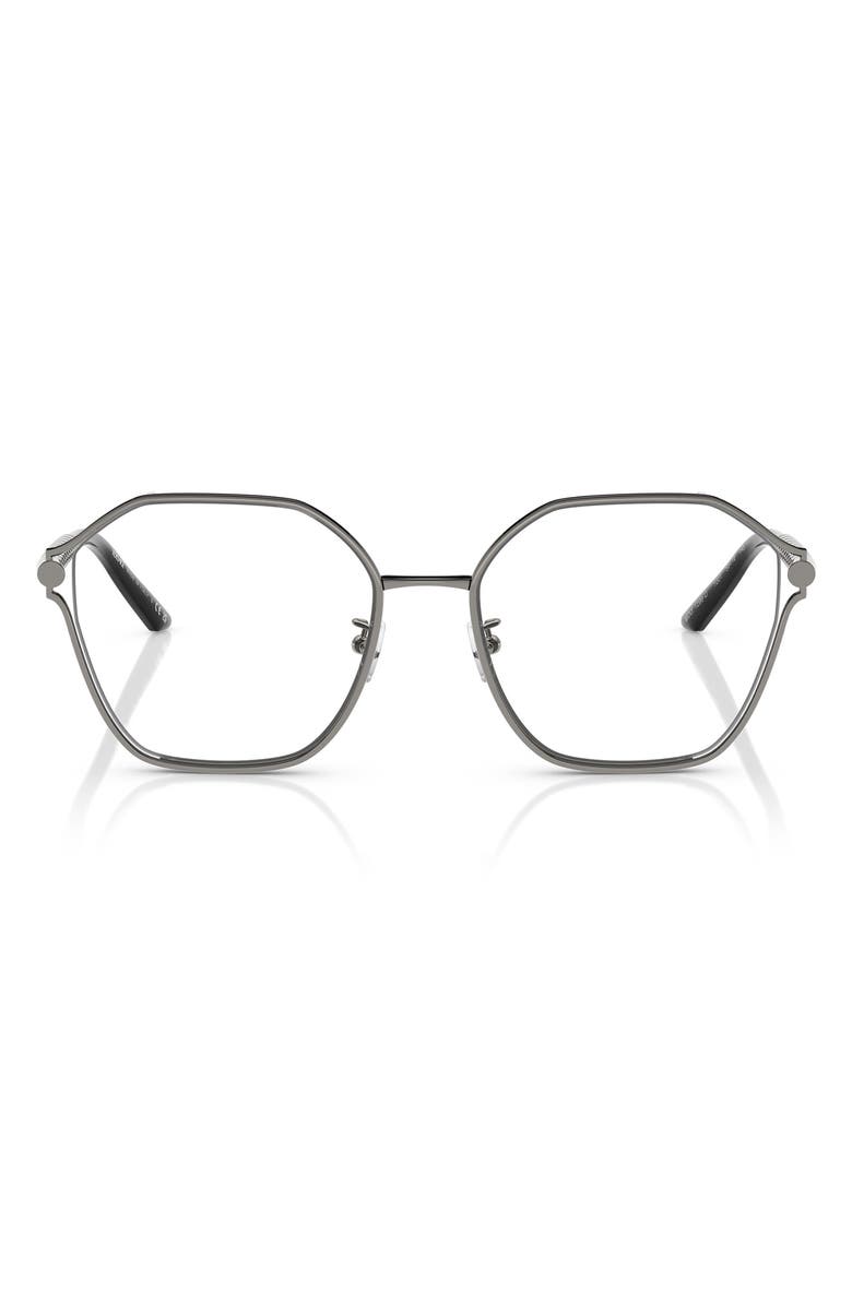Versace 55mm Geometric Optical Glasses, Main, color, 