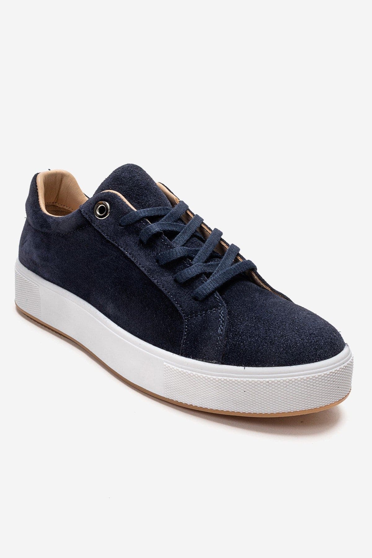 Pallen Leather Casual Sneaker, Alternate, color, Navy Suede