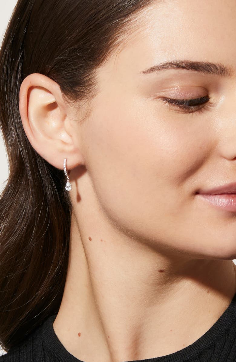 Ana Luisa Delicate Huggie Hoops - Elise, Alternate, color, Silver