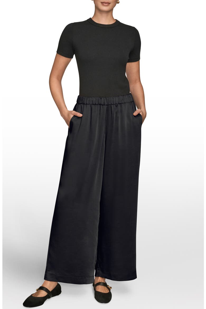 Wide Leg Pants, Alternate, color, BLACK