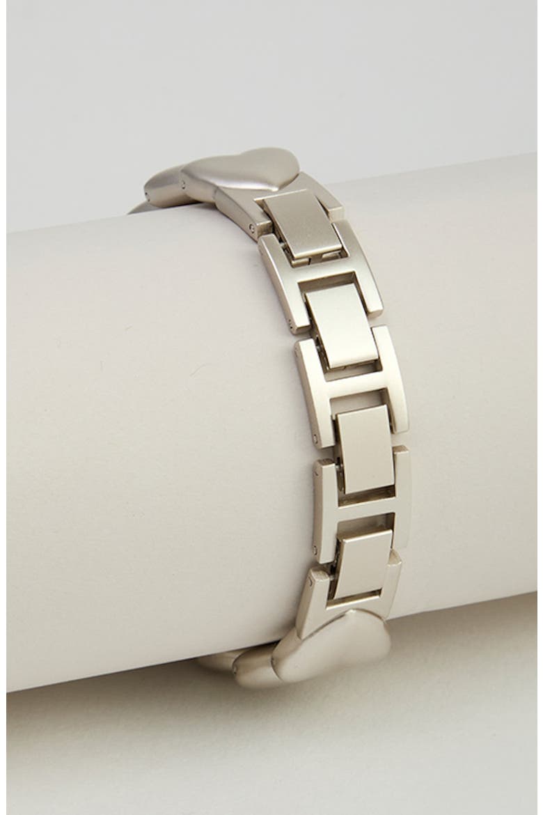 Heart Chain Apple Watch® Watchband, Alternate, color, SILVER