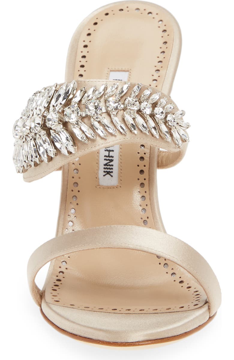 Manolo Blahnik Skysan Crystal Embellished Sandal, Alternate, color,