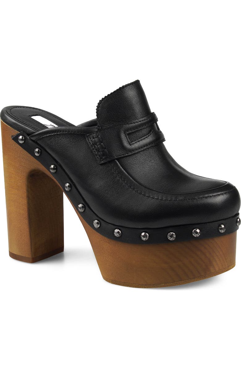 ZIGI Jiggy Platform Clog, Main, color, Black Leather