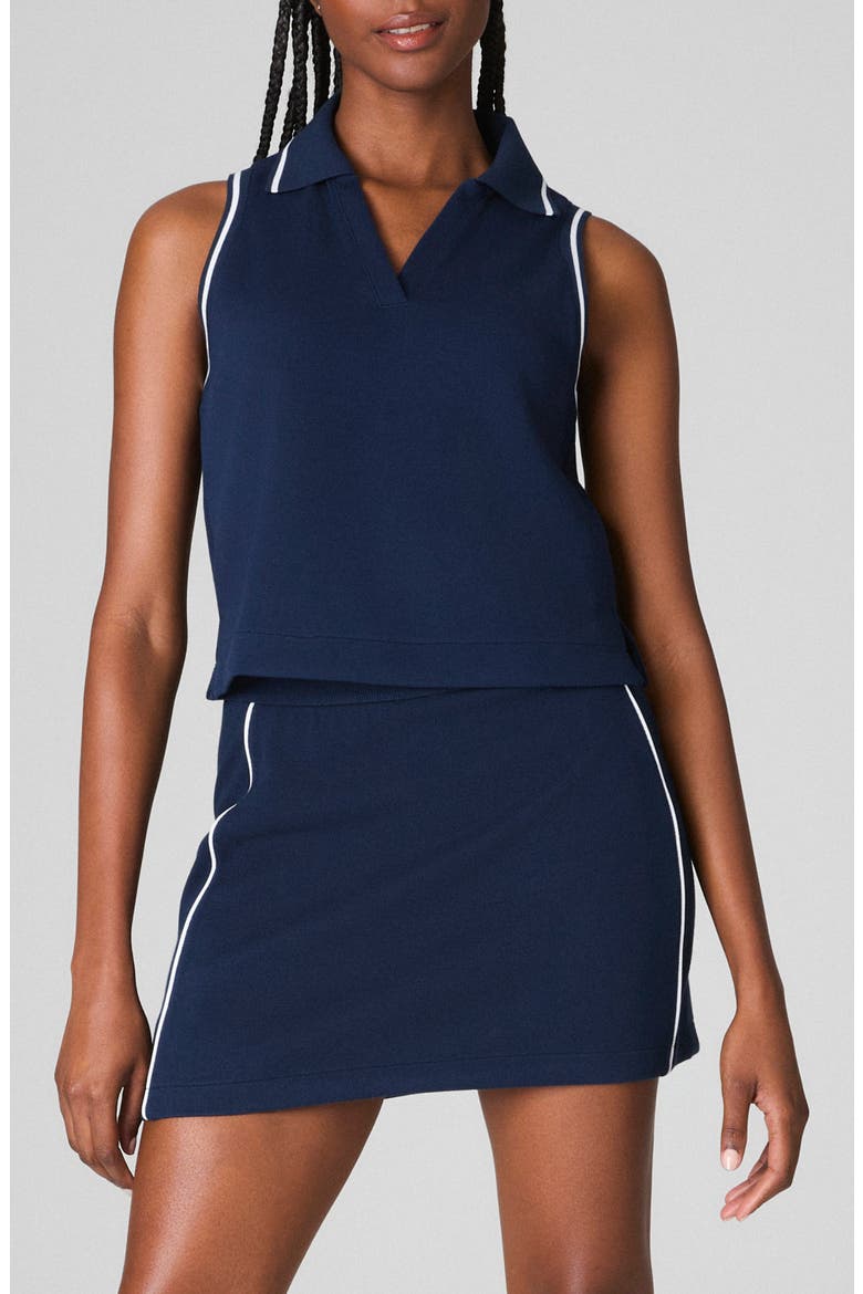 AirPique Sleeveless Polo, Main, color, TIMELESS NAVY